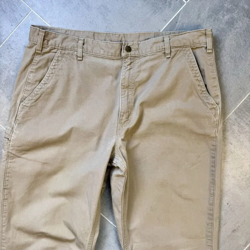 Carhartt B11 Brown Duck Carpenter Work Pants Mens 40x34 Loose Original Fit